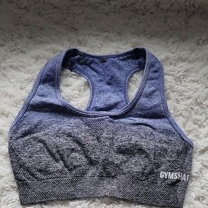 Gymshark Blue and Gray Sports Bra